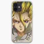 Senku Thinking Poster - Dr Stone iPhone Soft Case RB2805 product Offical Doctor Stone Merch