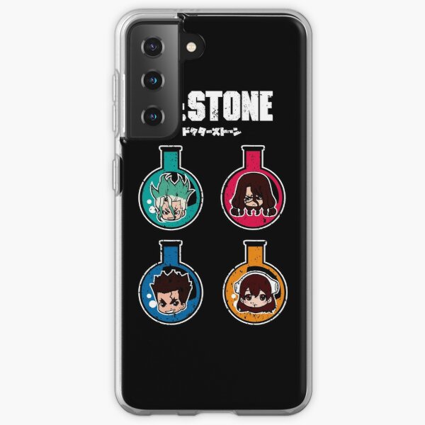 DR. STONE: ALL CHARACTERS CHIBI (GRUNGE STYLE) Samsung Galaxy Soft Case RB2805 product Offical Doctor Stone Merch