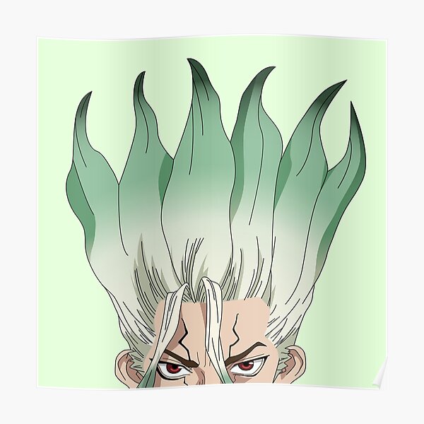 Senku Ishigami Peeker | Dr. Stone Poster RB2805 product Offical Doctor Stone Merch