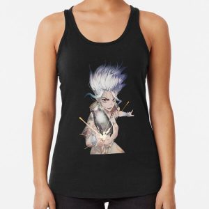 Senku (Dr. Stone) Racerback Tank Top RB2805 product Offical Doctor Stone Merch