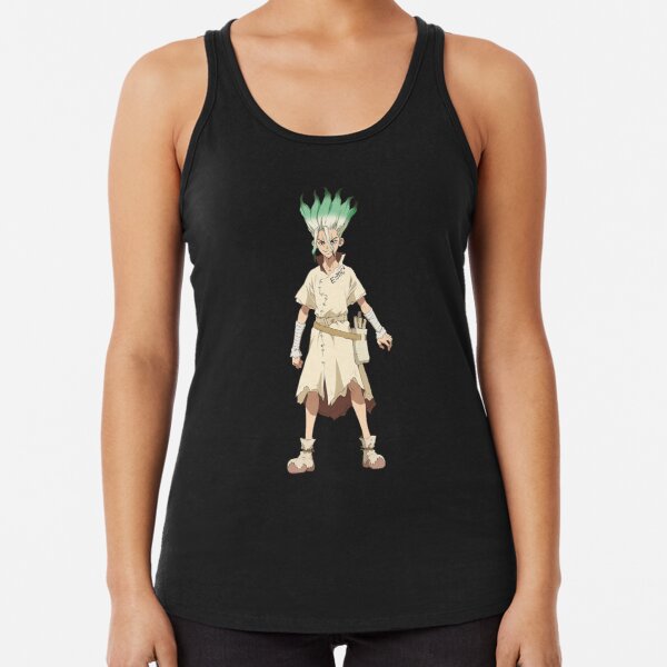 Senku from Dr Stone Racerback Tank Top RB2805 product Offical Doctor Stone Merch