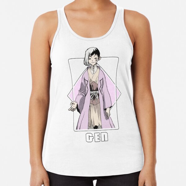 Dr Stone - Gen Asagiri Racerback Tank Top RB2805 product Offical Doctor Stone Merch