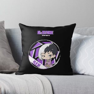 DR. STONE: GEN STONE Throw Pillow RB2805 product Offical Doctor Stone Merch