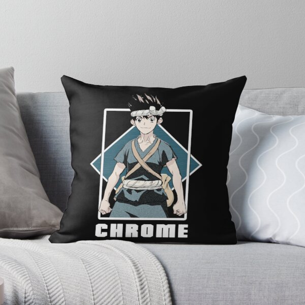 Dr Stone - Chrome Throw Pillow RB2805 product Offical Doctor Stone Merch