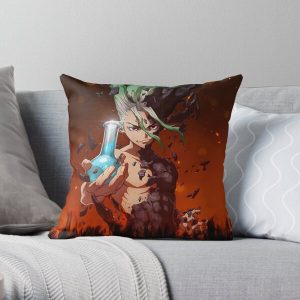 4K Senku, the Dr Stone Throw Pillow RB2805 product Offical Doctor Stone Merch