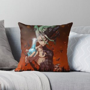 Dr. Stone Throw Pillow RB2805 product Offical Doctor Stone Merch