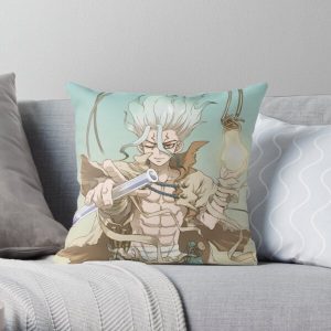 Dr Stone Senku Throw Pillow RB2805 product Offical Doctor Stone Merch