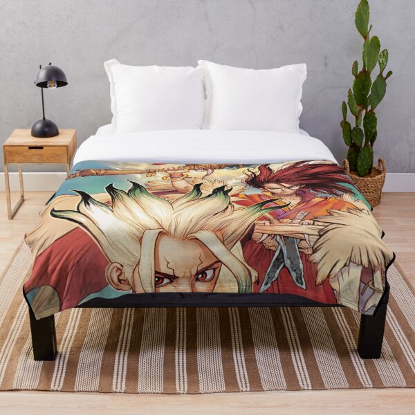 Dr. Stone Throw Blanket RB2805 product Offical Doctor Stone Merch