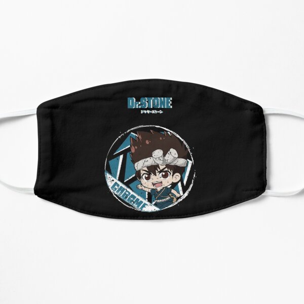DR. STONE: CHROME STONE (GRUNGE STYLE) Flat Mask RB2805 product Offical Doctor Stone Merch