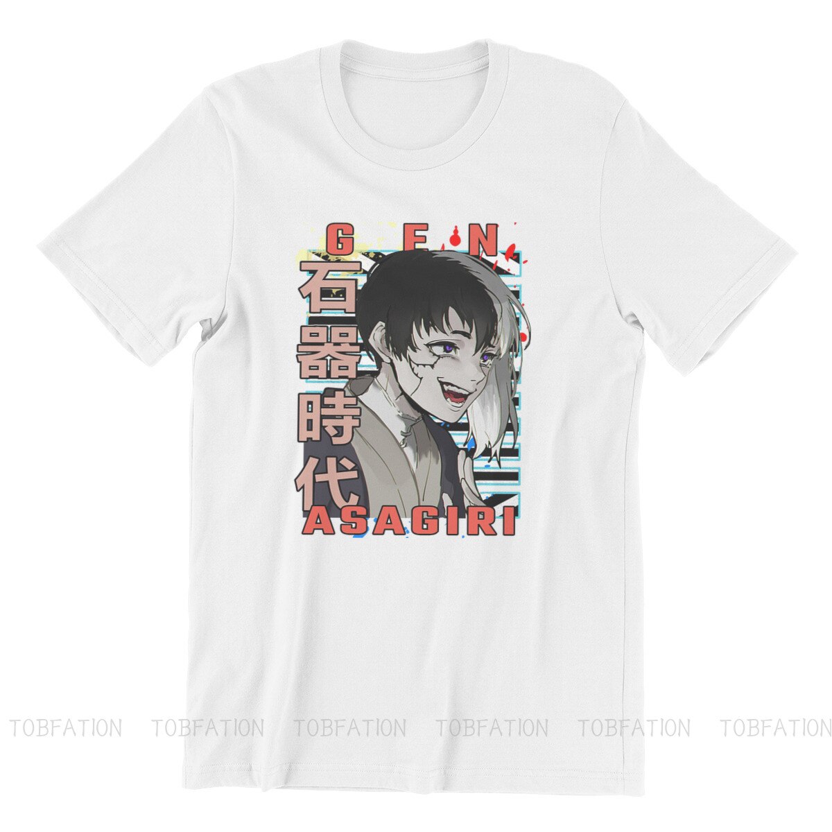 Dr Stone Manga Anime Gen Asagiri T Shirt Harajuku Gothic High Quality Tshirt Loose O Neck 1 - Dr. Stone Merch